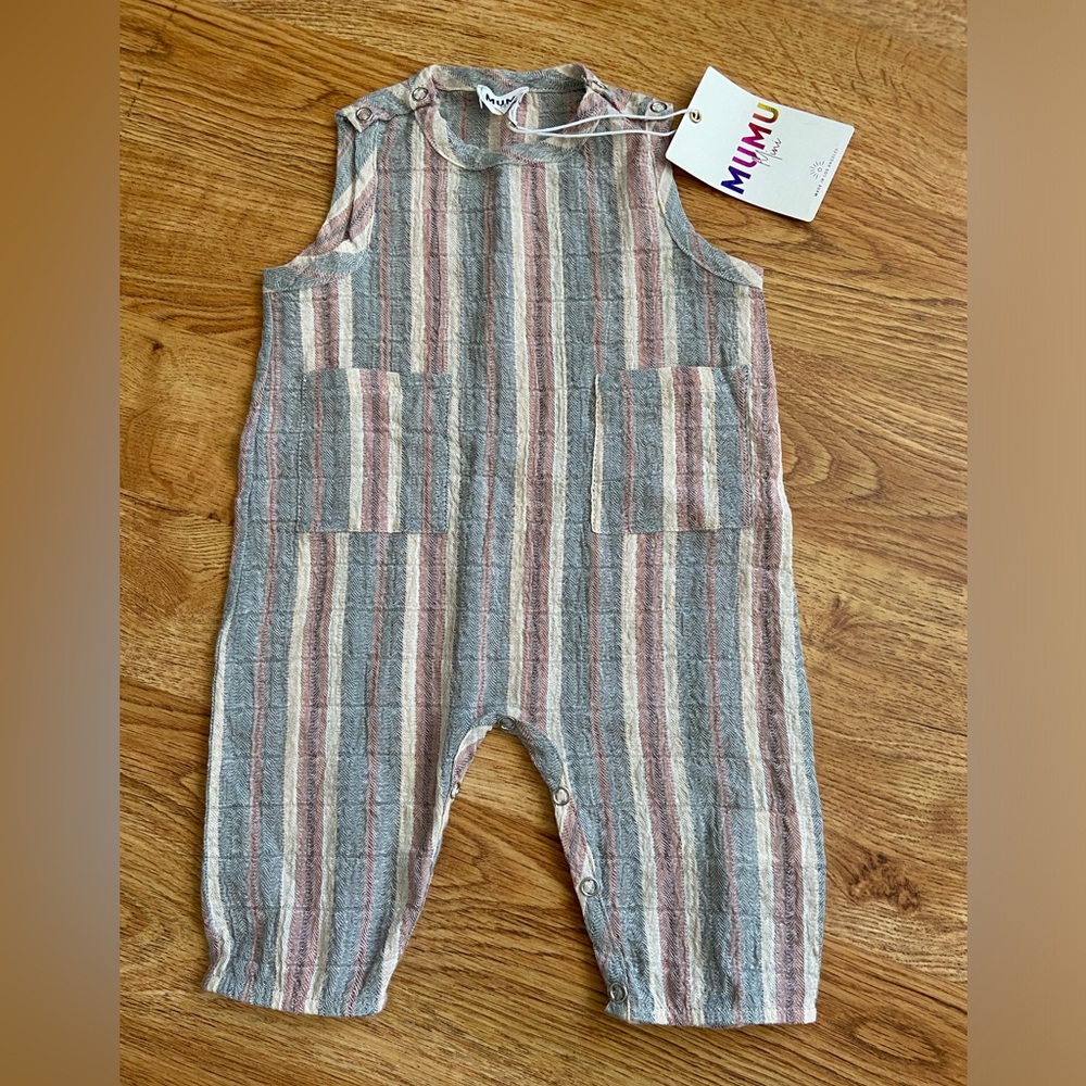 NWT MUMU Mini (Show Me Your MuMu) Striped Romper 0-3 months